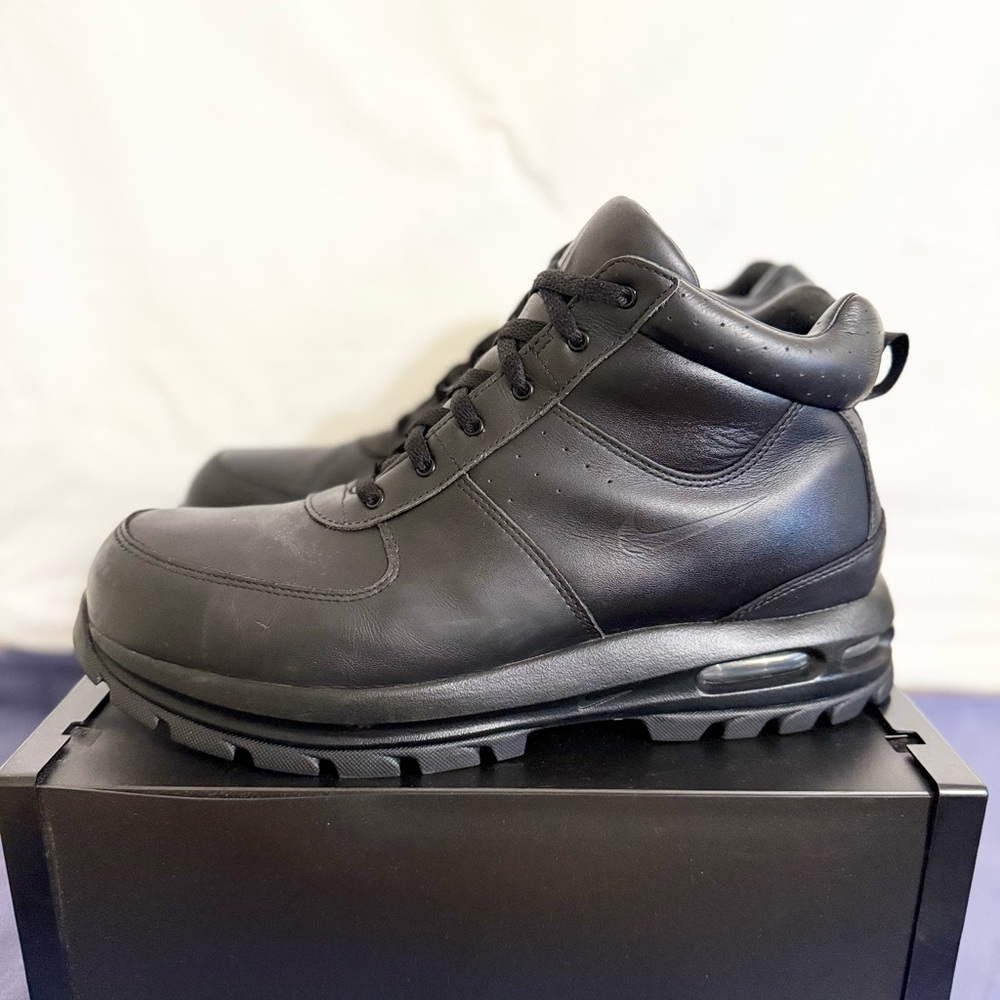 Nike Air Max Goaterra Black size 13 365970-006 PRE-OWNED - Picture 2 of 8